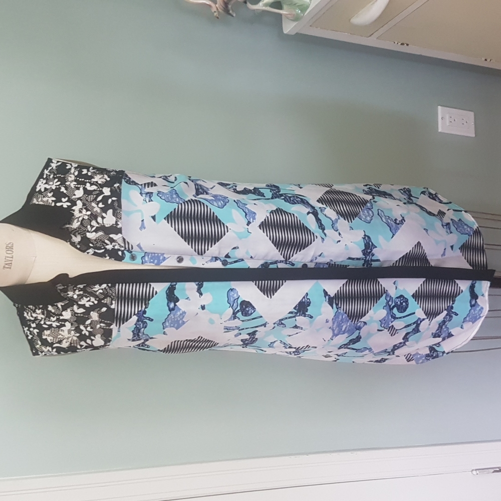 Peter Pilotto for target button up dress with lace top.